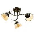 Люстра потолочная BayerLux «Аста», 3хЕ27, 40 Вт, бронза, 65×65×26 см