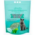 Чистый Котик Наполнитель комкующийся тофу зеленый ЧАЙ 50 л / 20 кг