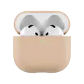 Чехол для AirPods 4 без карабина uBear Touch Pro Case, 1,2 мм, PC+силикон, усиленный, софт-тач, цвет латте