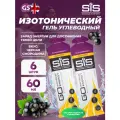 Гель питьевой SCIENCE IN SPORT (SiS) GO Isotonic Energy Gels 6 x 60 мл, Черная смородина