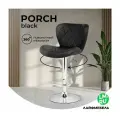Стул барный Woodville Porch black / chrome