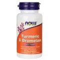 Капсулы NOW Turmeric & Bromelain, 100 мл, 90 шт.