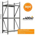 Металлический стеллаж IRONMEBEL Optimus Pro h-2000 Zn, 3 яруса 1500х700