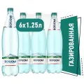 Минеральная вода Borjomi газированная, ПЭТ, 6 шт. по 1.25 л