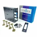 Замок дверной накладной сувальдный CERBER С2-М ЗНУ-М 126 (4 ключа по *60 мм) с ответной планкой