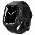 Чехол с ремешком Spigen на Apple Watch (41 mm) (ACS04190) Liquid Air Pro / Спиген для Эпл Вотч Противоударный, тонкий, черный