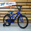 Велосипед детский 20 Rook Sprint, синий, на рост 110-135см, от 6 до 8 лет, для мальчика, для девочки