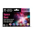 Набор акриловых красок для аэрографа Vallejo серии The Shifters - Space Dust Set 77091, 6 шт по 17 мл