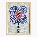 Подарочный набор для творчества и хобби, Мозаика из стекла, Поделка своими руками RASTEBINA, Медитативный бокс, Цветок