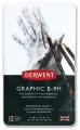 Derwent' Набор чернографитовых карандашей заточенный 12 шт. цвет HB Graphic medium 6B-4H 34214