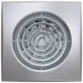 AURA 4C gray metal, Вентилятор осевой вытяжной с обратным клапаном D 100, декоративный
