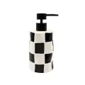 Дозатор для жидкого мыла Bath Plus Chess W-CE2023A-LD керамика цвет белые и черные квадратики