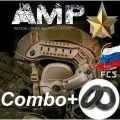 Активные тактические стрелковые наушники FMA FCS AMP с гелевыми амбюшурами