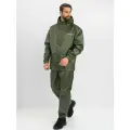 Костюм-дождевик мужской Huntsman ВВЗ Склон-2 летний ветровлагозащитный туристический, для рыбалки и охоты зеленый, ткань таффета рипстоп (р.60-62/188)