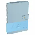 Записная книжка А5 96л. Лайт, кожзам, скрытый гребень, Greenwich Line Pastel. Blue, блок в линию