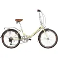 Складной велосипед Novatrack 24 складной, AURORA, бежевый, Shimano 6 speed, TY21/TS38