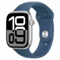 Смарт-часы Apple Watch Series 10 46mm Silver Aluminum Case with Denim Sport Band M/L