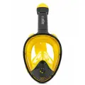 Полнолицевая маска для подводного плавания с трубкой SARGAN PLANETA OCEAN размер S-M черный/желтый
