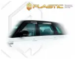 Дефлекторы окон для Land Rover Range Rover Sport 2013 н. в. Ветровики дверей Черные глянцевые полупрозрачные СА пластик