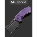 Складной нож Kansept knives M+Korvid T2030B5U, сталь 154CM, рукоять Purple G10