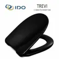 Крышка / сиденье для унитаза IDO Trevi с микролифтом, быстросъемная, дюропласт, черная