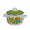 Кастрюля эмалированная 3л СтальЭмаль Лесная мелодия