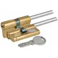 Цилиндровый механизм со штоком Kale kilit (Кале килит) 164 SX/71 (35+10+26) mm латунь 5 ключей