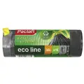 Мешки для мусора с тесьмой черные ECO LINE (15 шт; 60х50 см; 35 л; ПВД) Paclan 42013377