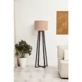 Светильник напольный/ Торшер Гала/ Светильник интерьерный/ основание темно-коричневое, бежевый абажур