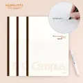 KOKUYO Wireless Binding Campus Notebook, Glue-Bound Soft Copybook, 5mm Grid, B5/60 Sheets/book, 3 White Books, WCN-CNB1638