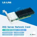 LR-LINK 1023PF-4SFP28 Четырехпортовая сетевая карта PCIe x16 25 ГБ NIC Ethernet-адаптер на базе чипа Intel E810 с низкопрофильным RDMA, Quad-port(PCIe x16)