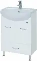 Тумба под раковину Bellezza Уют 50 с нижним ящиком белая (без умывальника)