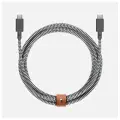 Кабель Native Union Belt USB Type-C - USB Type-C, длина 2.4 м, 1 шт., зебра