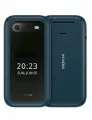 Телефон кнопочный Nokia 2660 Flip, раскладушка, 2 экрана, Bluetooth, IP54, синий
