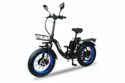 Электровелосипед Minako F11 Pro Dual (полный привод) синий