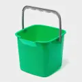 Ведро для уборки, 5.6 л, 22x23x18.7 см, зелёный