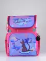 Рюкзак ученический T 2094.8 розовый+кошка унисекс нейлон на молнии