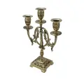 Канделябр Лира Belo DE Bronze 3-х рожковый, золото
