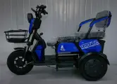 Электрический трицикл M777 Vogue 3х-местный 1000W, литий аккумулятор, стальной, синий