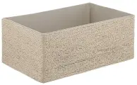Коробка для хранения белья и предметов, для дома, плетеная, шпагат, Lian, 34х22х14 см, светло-бежевая, Bergenson Bjorn, TL-BB-LN-PRLN-BG-L