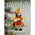 Елочная игрушка Принц Лавка Чудес, стекло, высота 9 см, желтый