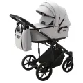 Коляска 2 в 1 Adamex Zico Z-TK1 светло серый люлька+ прогулочный блок