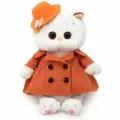 Мягкая игрушка Budi Basa Кошечка Ли-Ли, в тренче, в шляпке, оранжевая, 20 см