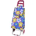 Сумка-тележка Рыжий кот, 30 л, 34х96х28 см, васильки