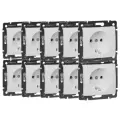 Legrand Механизм розетки 1-м СП Valena 16А IP21 с/з белый Legrand 774420, 10шт