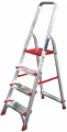 Стремянка Nv3117 Новая Высота 4 Широких Ступени Рабочая Высота: 2.81 М, Нагрузка 150 Кг.