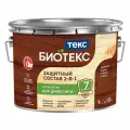 Защитный лессирующий состав для древесины Биотекс 2 в 1 (9л) лесной каштан
