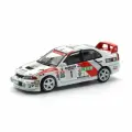 Машинка коллекционная POPRACE 1/64 Mitsubishi Lancer EVO IV Winner Rally De Catalunya 1997 Diecast Scale Model Car