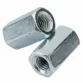Гайка M30x3.5 соединительная оцинкованная DIN6334,1 шт