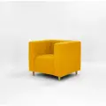 Кресло для Офиса Бэни. Цвет Горчичный. Материал Велюр 90х78х77см
